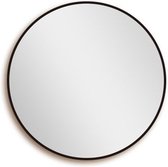 Saniclass Retro Line 2.0 spiegel rond 80cm frame mat zwart