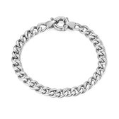 Twice As Nice Armband in zilver, gourmet ketting, 6 mm