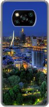 Geschikt voor Xiaomi Poco X3 NFC hoesje - Rotterdam - Nederland - Skyline - Siliconen Telefoonhoesje