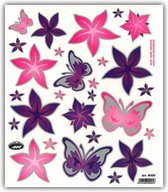 Fietsstickers Bloemen en Vlinders 24 X 20 cm