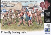 Friendly Boxing Match. British and American Paratroopers, WWII Era - Scale 1/35 - Masterbox - MBLTD35150