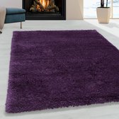 Tapis de salon Shaggy Agréable doux Tapis de chambre Violet