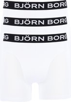 Björn Borg boxershorts Essential (3-pack) - heren boxers normale lengte - wit - Maat: M