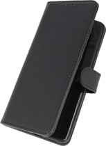 Echt Lederen Book Case Hoesje - Leren Portemonnee Telefoonhoesje - Geschikt voor Samsung Galaxy S21 FE - Zwart