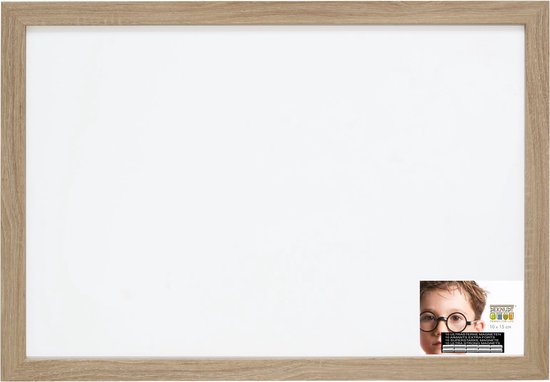 dans Zeeslak daar ben ik het mee eens Deknudt Frames magneetbord S49BH1 M - naturelle houtkleur - 40x60 cm |  bol.com