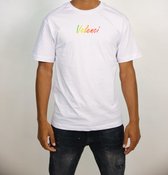 T-shirt Valenci White Rainbow