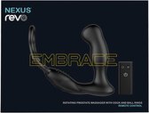 REVO EMBRACE Remote Rotating Prostate Massager - Black - Anal Vibrators black