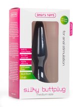 Silky Buttplug - Medium - Black - Butt Plugs & Anal Dildos black