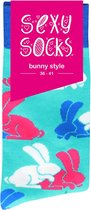 Sexy Socks - Bunny Style - 42-46 - Maat 42-46 - Valentine & Love Gifts