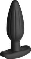 "Rocker" Silicone Noir Butt Plug - Medium - Electric Stim Device black