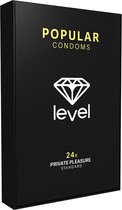 Level Popular Condoms - 24x - Condoms black