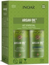 Inoar Argan Oil Keratine Treatment Keratin Shampoo & Conditioner 2x250ml