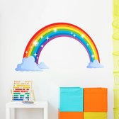 Regenboog muursticker kinderkamer - 60 cm x 33 cm