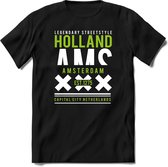 Amsterdam - Holland | TSK Original & vintage | T-Shirt Heren - Dames | Groen | Perfect Cadeau Shirt | Grappige Spreuken - Zinnen - Teksten | Maat 3XL