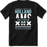 Amsterdam - Holland | TSK Original & vintage | T-Shirt Heren - Dames | Licht Blauw | Perfect Cadeau Shirt | Grappige Spreuken - Zinnen - Teksten | Maat XXL