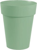 Bloempot Toscane kunststof groen D44 x H53 cm - 50 liter - Bloempotten/plantenpotten