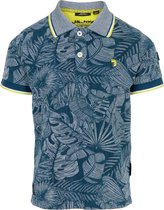 J&JOY - Poloshirt Jongen 17 Selva Blue Leaves