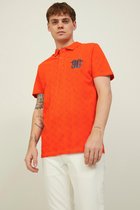 JACK&JONES CORE JCOLOGAN AOP POLO SS Heren Poloshirt - Maat L