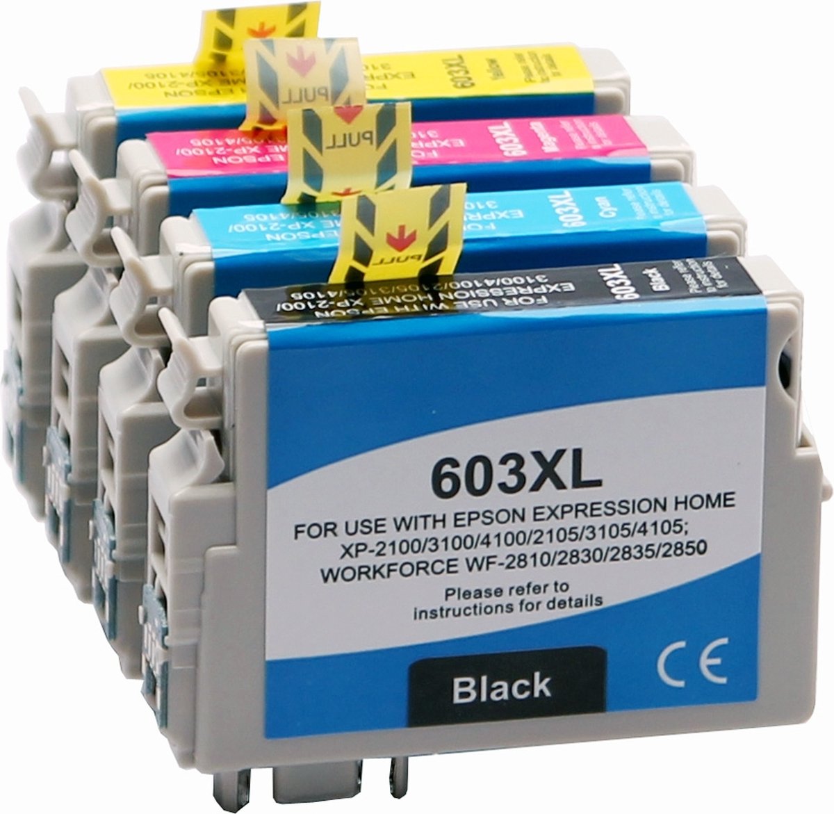 PROMO : Lot de 4 cartouches d'encre compatibles avec Epson 603 XL