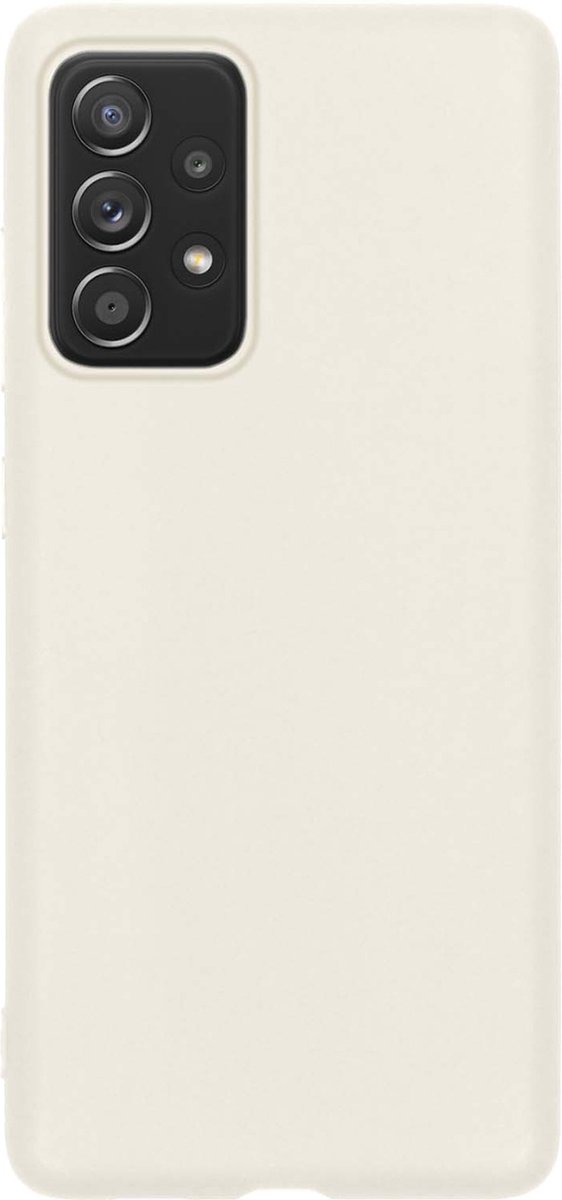 Hoes - Geschikt voor Samsung Galaxy A33 - Sterk & Shockproof - Hoesje Cover - Siliconen Case - Wit