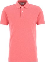 Profuomo slim fit polo - katoen pique - brique bruin -  Maat: XL