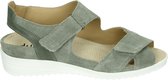 Durea 7410 H - Volwassenen Platte sandalen - Kleur: Groen - Maat: 39