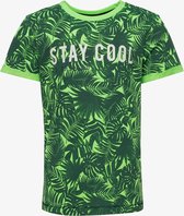 TwoDay jongens T-shirt met hawai print - Groen - Maat 158/164