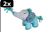 2x KONG KNOTS CARNIVAL OLIFANT 36X18X1