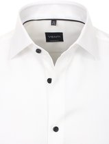 Wit Overhemd Lange Mouw Zwarte Knopen Venti 193295500-000 - XL