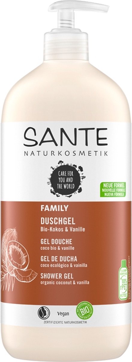 Sante - Shower gel - Douchegel - Coconut & vanilla - 950ml | bol