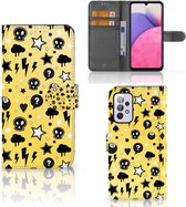 Etui portefeuille portefeuille avec porte-cartes Samsung Galaxy A33 5G Case Punk Yellow