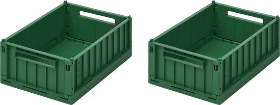 Liewood Weston caisse verte lot de 2 - RangementStockage - Polypropylène - 25 centimètres x 18 centimètres x 9,5 centimètres36 centimètres x 25 centimètres x 13,5 centimètres