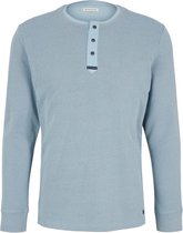 Tom Tailor Lange mouw T-shirt - 1030051 Bleu (Maat: XL)