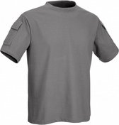 outdoorshirt Tactical kort heren katoen grijs maat S