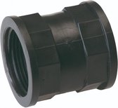 verbindingsstuk VT met schroefdraad 1.1/2 inch zwart