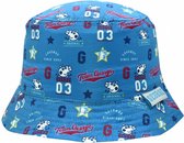 zonnehoed Peppa Pig junior katoen blauw maat 52