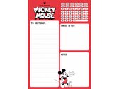 familieplanner Mickey Mouse A5 papier rood 54 vellen