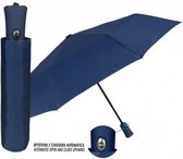 mini-paraplu automatisch 100 cm microvezel blauw