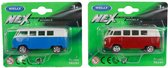 Welly Die-Cast VW T1 Bus 1:60 Assorti