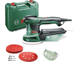 Bosch PEX 300 AE Excenterschuurmachine - op snoer - 270 W - Incl accessoires en opbergkoffer