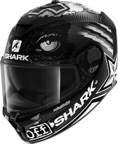 SHARK SPARTAN GT CARBON RoodDING Motorhelm Integraalhelm Mat Carbon Wit Antraciet - Maat XXL