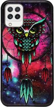 ADEL Siliconen Back Cover Softcase Hoesje Geschikt voor Samsung Galaxy M22/ A22 (4G) - Uil