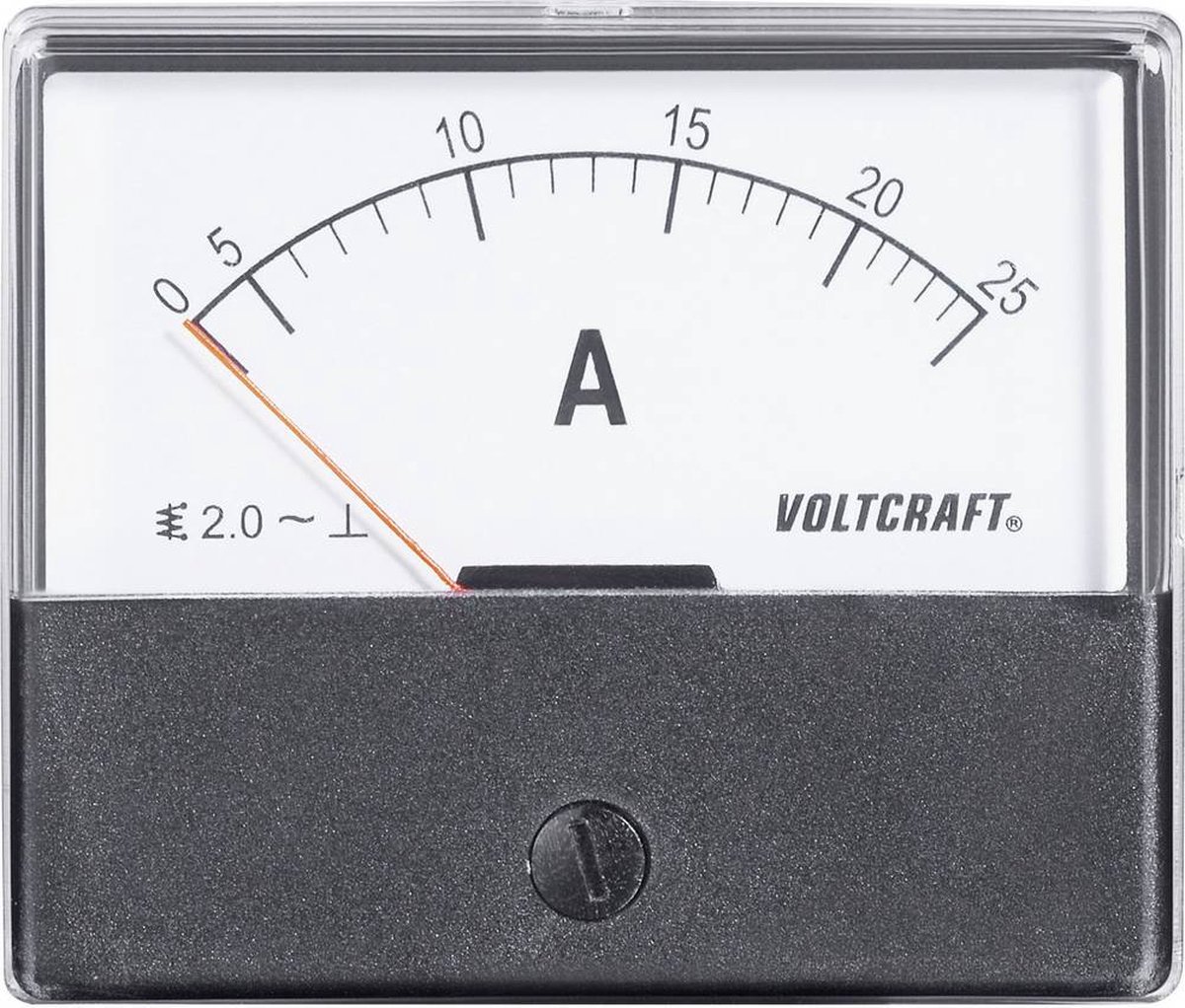 VOLTCRAFT AM-70X60/25 A Inbouwmeter AM-70X60/25 A 25 A Weekijzer