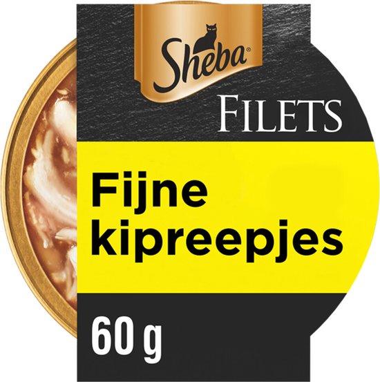 Sheba Filets - Katten natvoer in saus - Kipfilet stukjes - 16 x 60 gr
