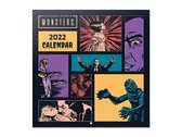 wandkalender 2022 Classic Monsters 30 x 30 cm zwart