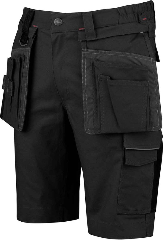 BWOLF Daytona werkshorts stretch, werkbroek voor heren, korte werkbroek met veel zakken, wit, XXL