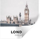 Stickers muraux - Londres - Angleterre - Big Ben - 50x50 cm - Film adhésif