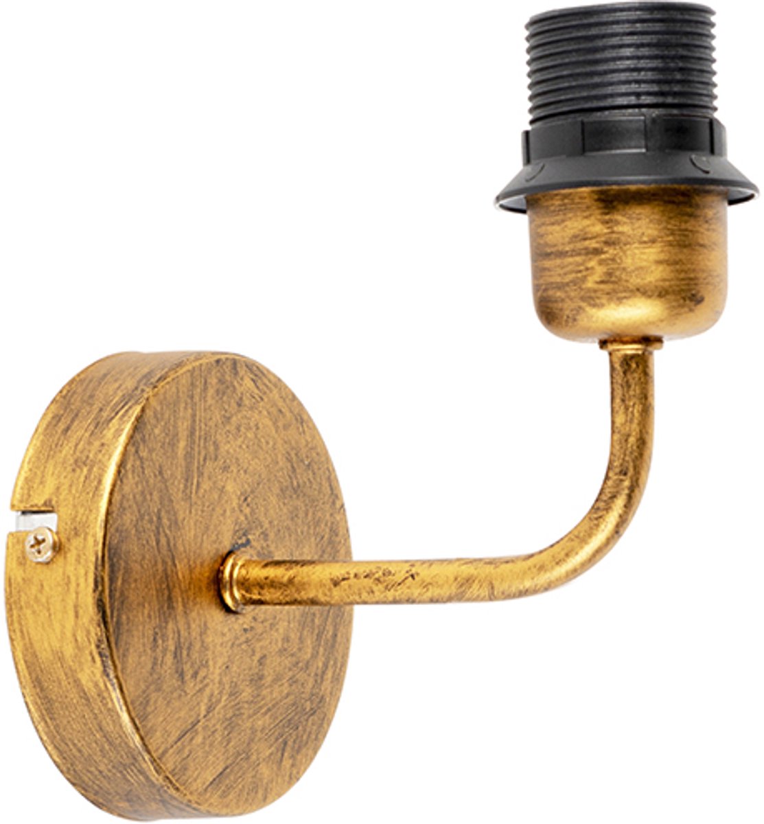 QAZQA matt - Retro Wandlamp voor binnen - 1 lichts - D 150 mm - Goud/messing - Woonkamer | Slaapkamer | Keuken
