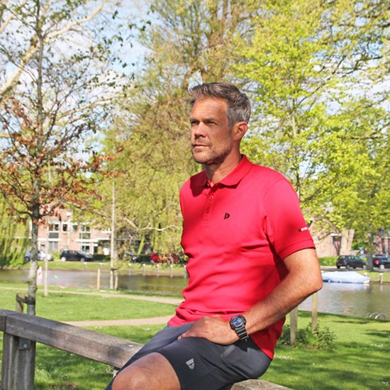 Donnay Polo - Polo sport - Homme - Taille M - Rouge Berry