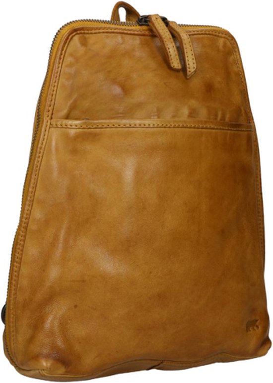 Bear Design Rugzak / Rugtas - 6 Liter - Iris - Leer - Geel | bol